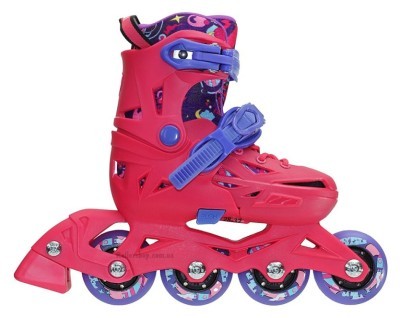 Дитячі розсувні ролики Flying Eagle Nacht рожеві