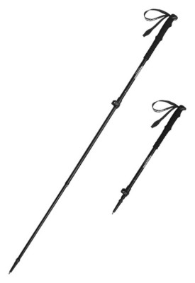 Трекінгова телескопічна палиця Naturehike CNK2550DS010 Sunlit Terk Base, 60-135 см, чорна