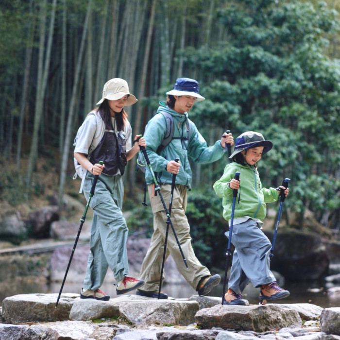 Трекінгова телескопічна палиця Naturehike CNK2550DS010 Sunlit Terk Base, 60-135 см, чорна