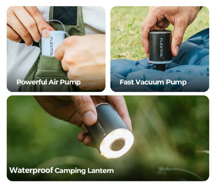 Насос-фонарь кемпинговый Flextail Tiny Pump 2X, белый