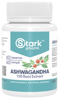 Ashwagandha 1:10 Root Extract 500mg - 60 tabs