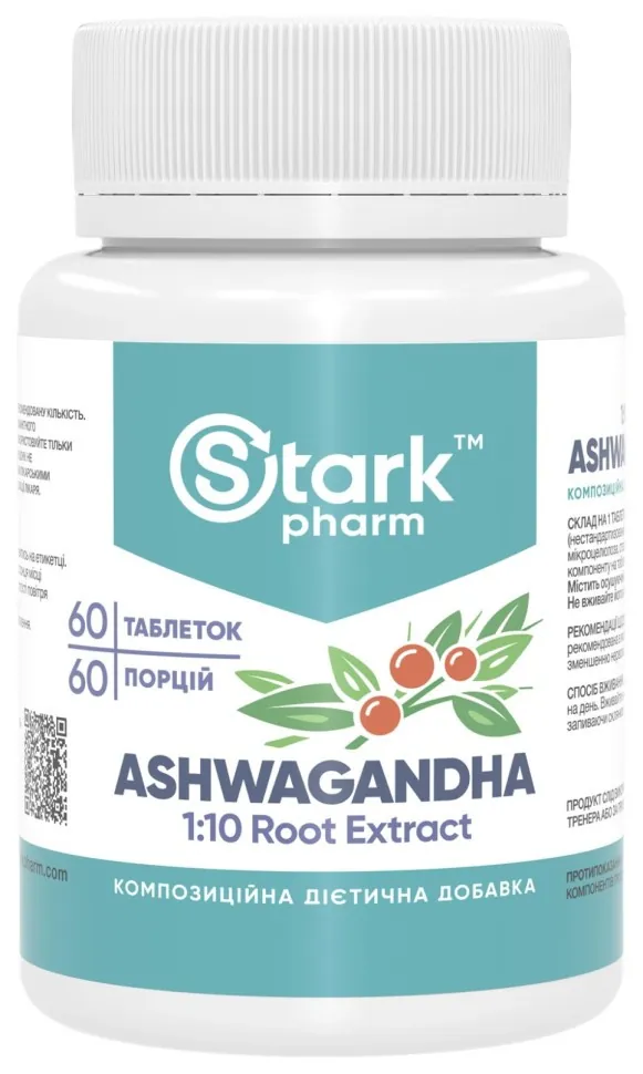 Ashwagandha 1:10 Root Extract 500mg - 60 tabs (DSN_2023-10-4663)