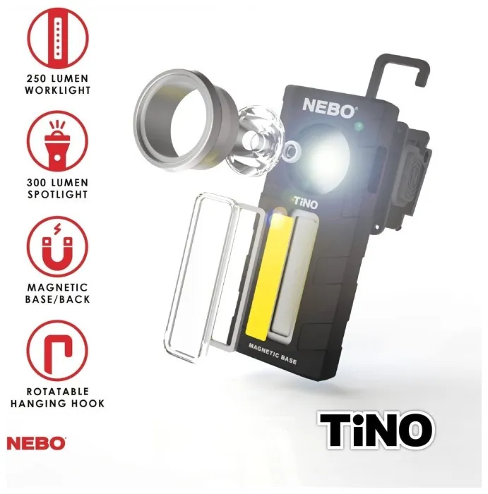 Ліхтар ручний Nebo Tino 250 люмен