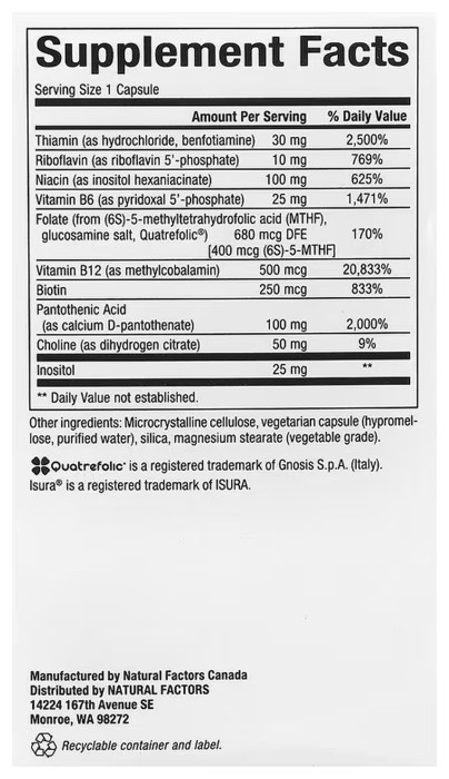 BioCoenzymated Active B Complex - 60 caps