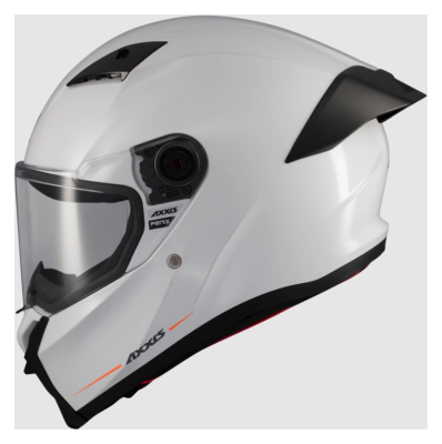 Мотошолом AXXIS FENIX SOLID A0 GLOSS White XL