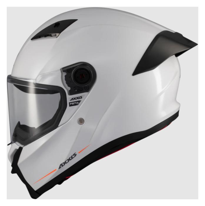 Мотошолом AXXIS FENIX SOLID A0 GLOSS White XL
