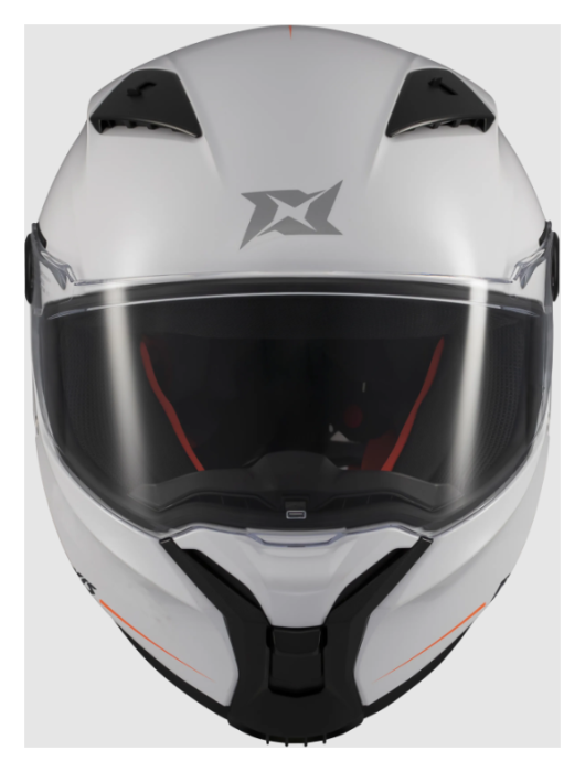 Мотошолом AXXIS FENIX SOLID A0 GLOSS White XL