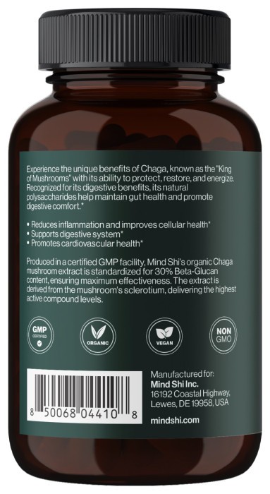 Chaga Mushroom 1000 mg - 60 vegcaps (поврежденная банка)