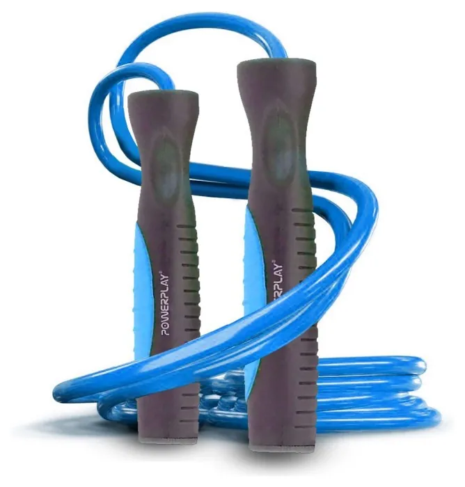 Скакалка PowerPlay 4204 Classic Jump Rope Синя (2,7m.)