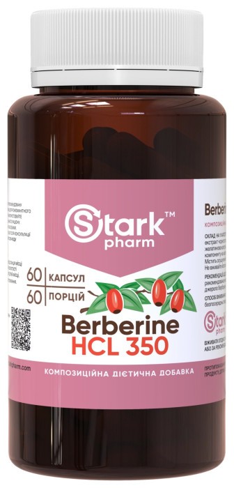 Berberine HCL 350mg - 60 caps