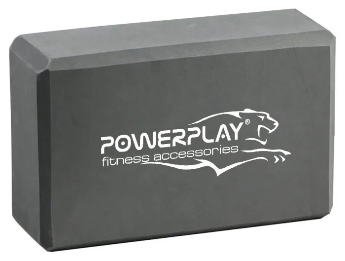 Блоки для йоги 2шт. PowerPlay 4006 Yoga Brick EVA Серые (пара)