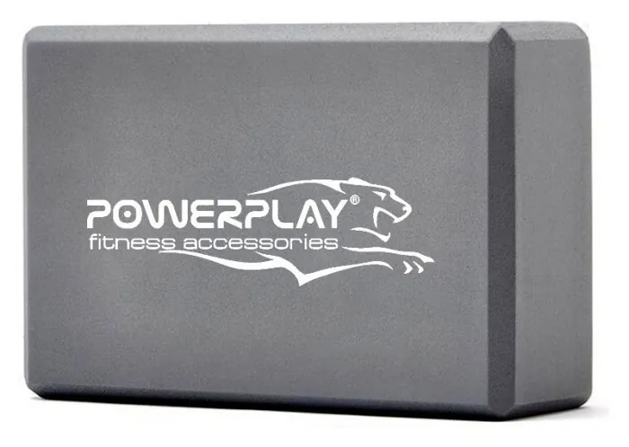 Блоки для йоги 2шт. PowerPlay 4006 Yoga Brick EVA Серые (пара)