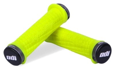 Гріпси ODI Troy Lee Designs Signature  MTB Lock-On Bonus Pack Yellow w/Graphite Clamps (жовті з графітовим замком)