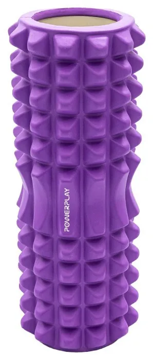 Массажный ролик (роллер) PowerPlay 4405 EVA Massage Roller Фиолетовый (33x12см.)