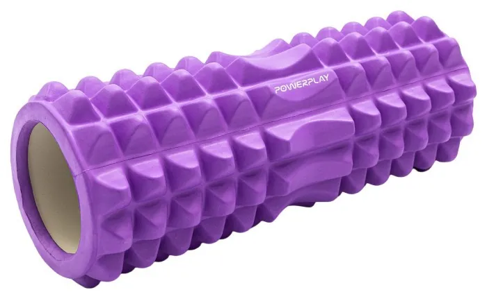 Массажный ролик (роллер) PowerPlay 4405 EVA Massage Roller Фиолетовый (33x12см.)