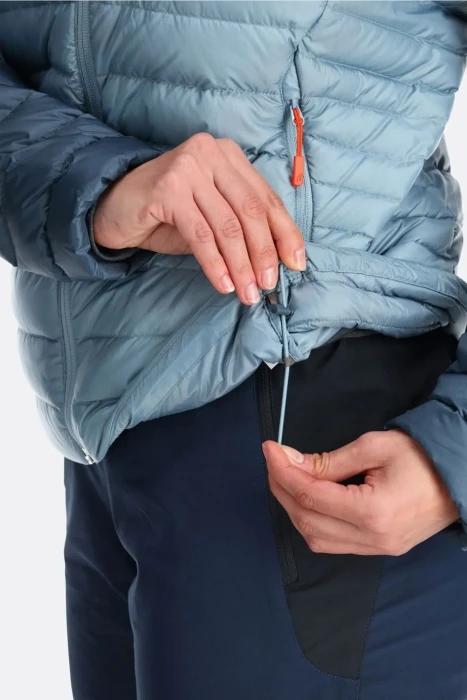 Жіночий легкий пуховик Rab Microlight Alpine Jacket Wmns, Tempest Blue