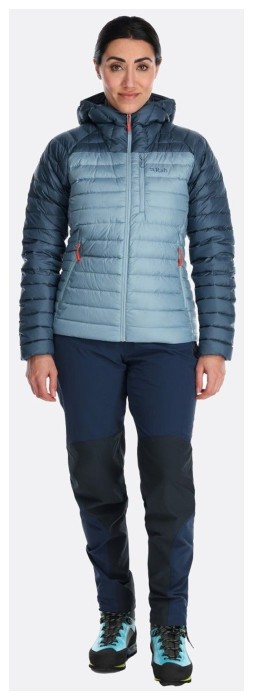 Жіночий легкий пуховик Rab Microlight Alpine Jacket Wmns, Tempest Blue