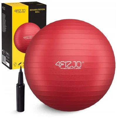 Мяч для фитнеса (фитбол) 4FIZJO 55 см Anti-Burst Red (P-5907222931509)