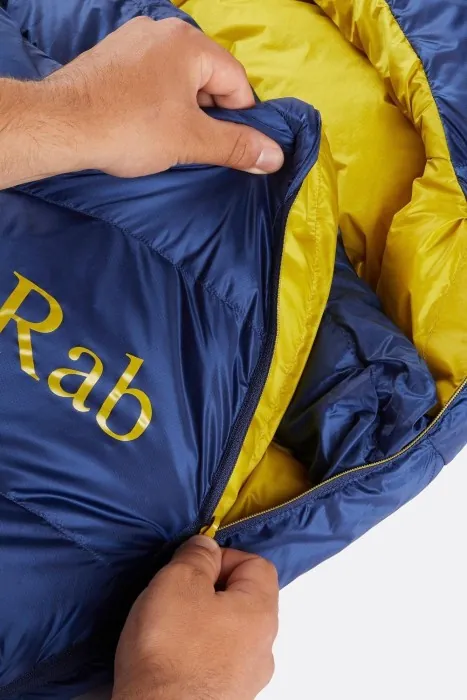 Спальный мешок Rab Neutrino 400 Regular, (-7°C), 185 см - Left Zip, Nightfall Blue