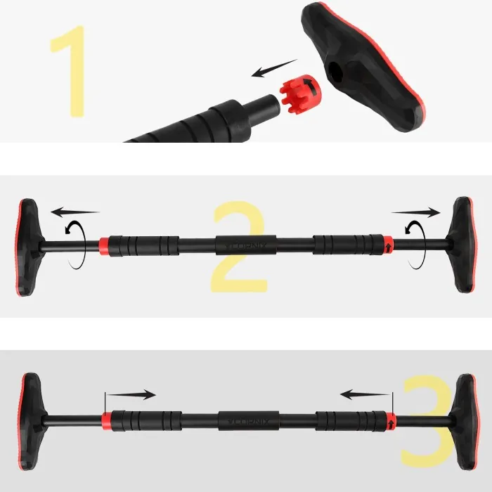 Турник раздвижной Cornix Pro 67-100 см XR-0283 Black/Red