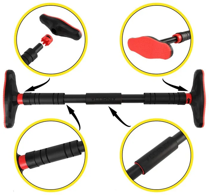 Турник раздвижной Cornix Pro 67-100 см XR-0283 Black/Red