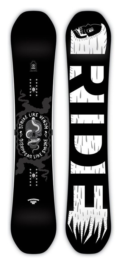 Сноуборд Ride MACHETE 155 Black/White(12C0008), укр, укр