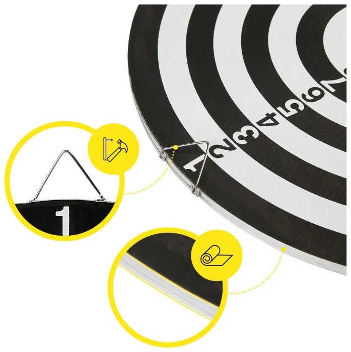 Дартс классический Cornix Dartboard Game 2 в 1 36.5 см + 2 комплекта дротиков XR-0391