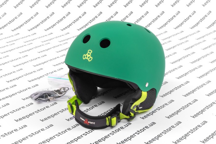 Шолом Triple8 Old School Snow Kelly Rubber Green