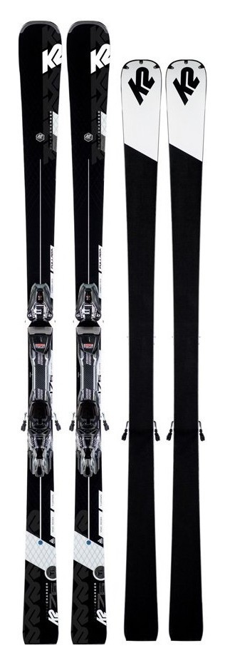 Лежи горные (комплект) K2 SUPER CHARGER+MXCELL 12 TCX QKCLK 175см Black/White (10D0001.152.1+10D1009.152.1)