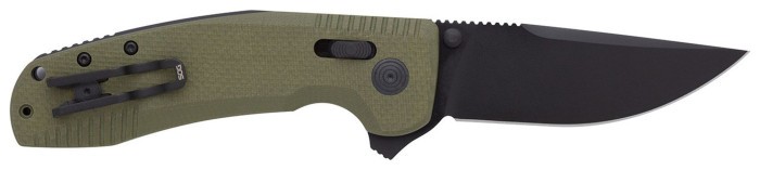 Раскладной нож SOG TAC XR, OD Green/Straight Edge