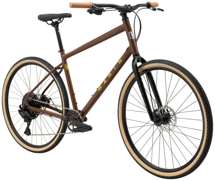 Велосипед 28" Marin Kentfield 2 рама - L 2024 Gloss Brown/Black/Yellow