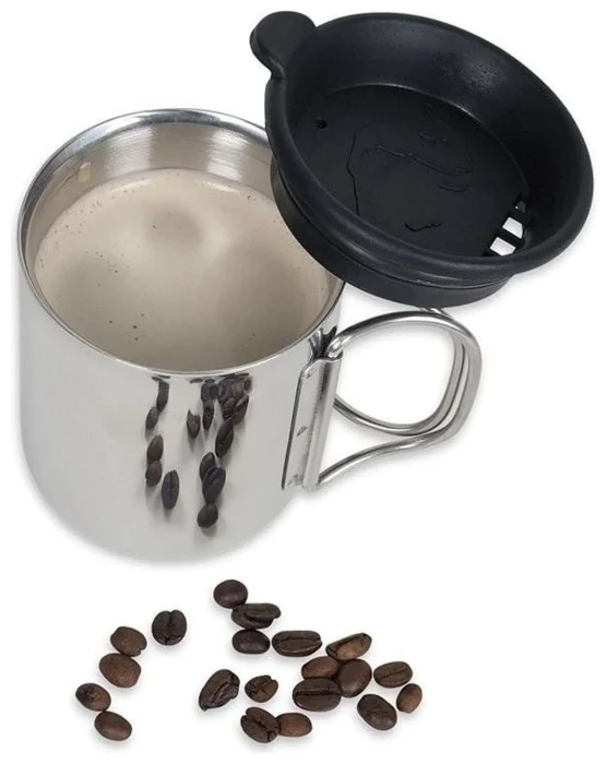 Термокружка з кришкою Tatonka Thermo 250, Silver/Black