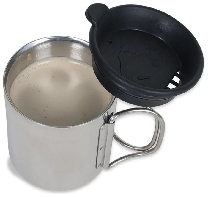 Термокружка з кришкою Tatonka Thermo 250, Silver/Black
