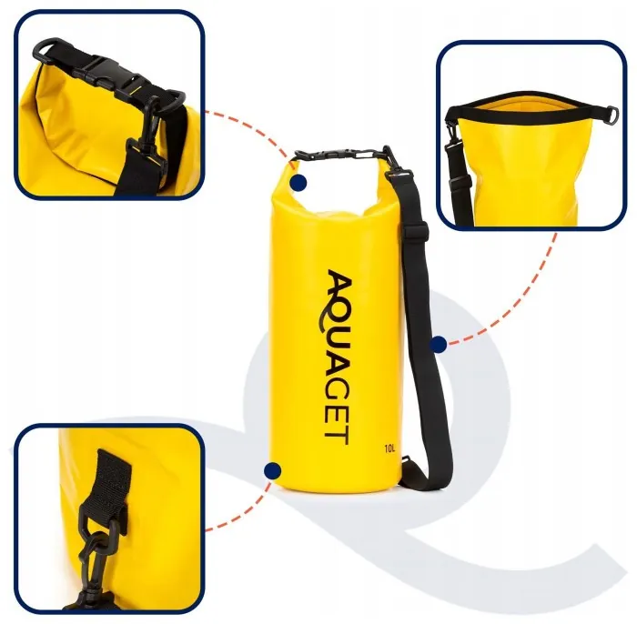 Гермомешок Aquaget 10 л водозащитный AQ0022 Yellow