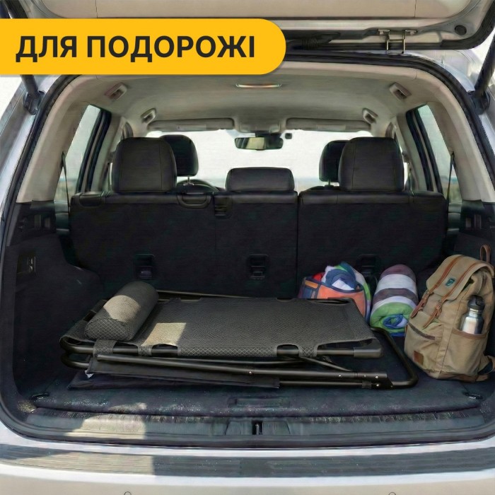Розкладне крісло з подушкою LEOBRO Коричневий (LB-FCB-G1-BRN), укр, укр