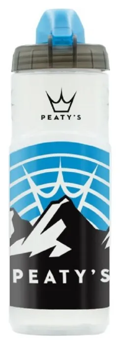 Фляга Peaty's x Fidlock Lockin Bottle, Mountains / Clear, 600ml