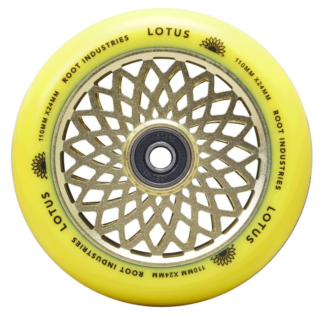 Колеса для трюкового самокату Root Lotus Pro 110mm (пара) - Radiant Yellow, укр, укр