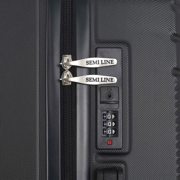 Валіза Semi Line 24" (M) Black (T5789-2)