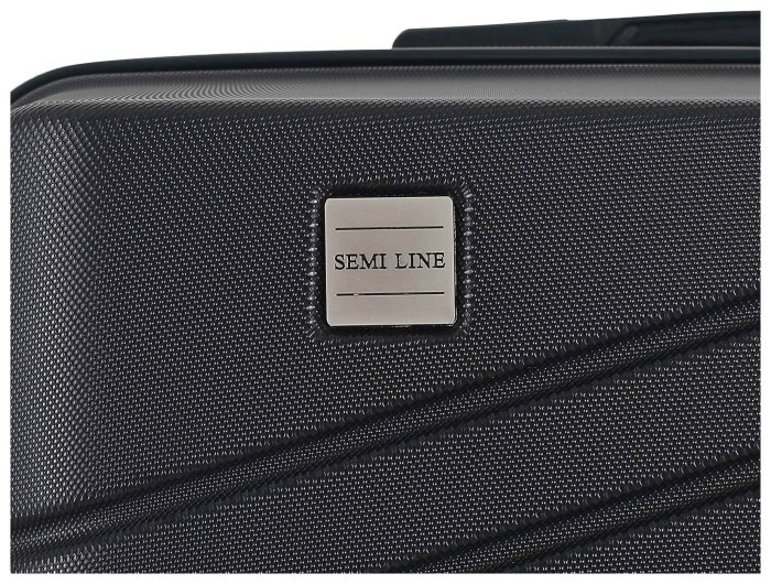 Валіза Semi Line 24" (M) Black (T5789-2)