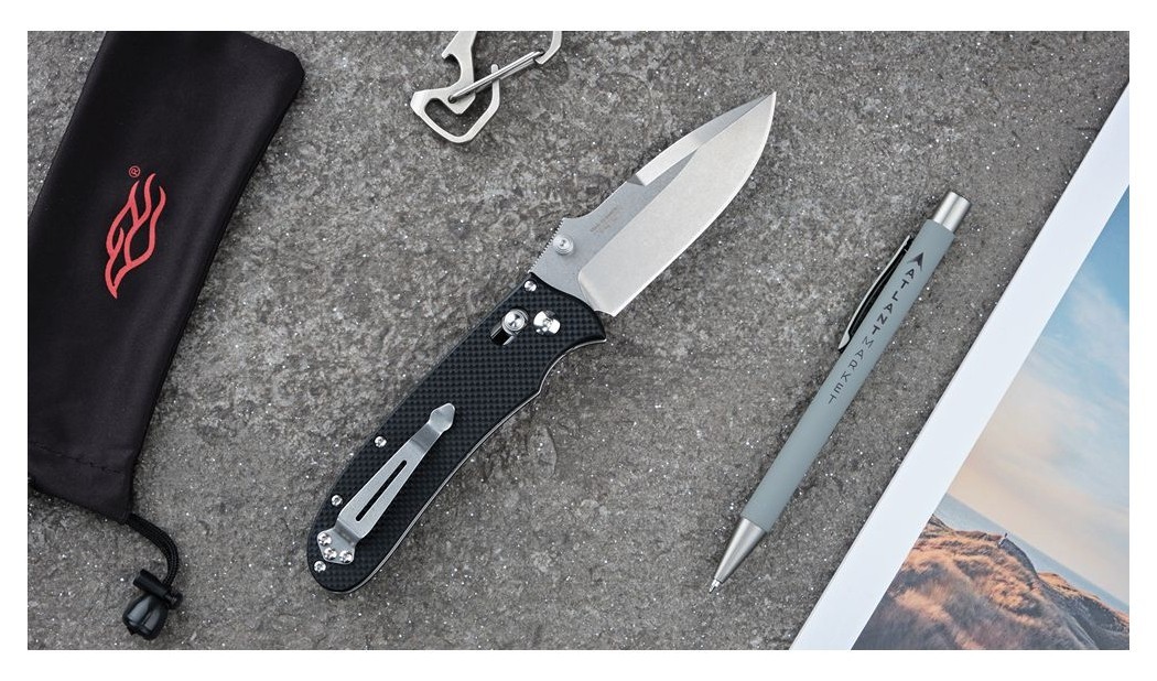 Ніж складаний Ganzo D704-BK чорний (D2 сталь), укр, укр