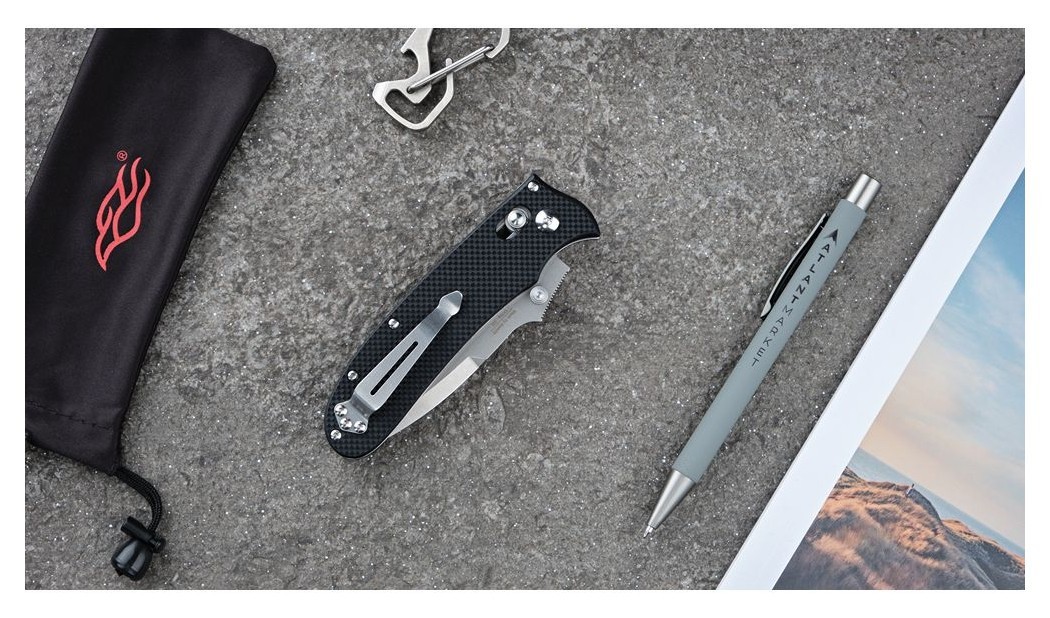 Ніж складаний Ganzo D704-BK чорний (D2 сталь), укр, укр