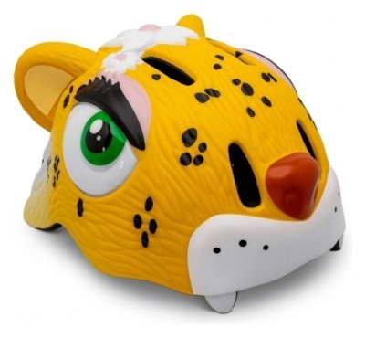 Шолом велосипедний Crazy Safety Жовтий леопард