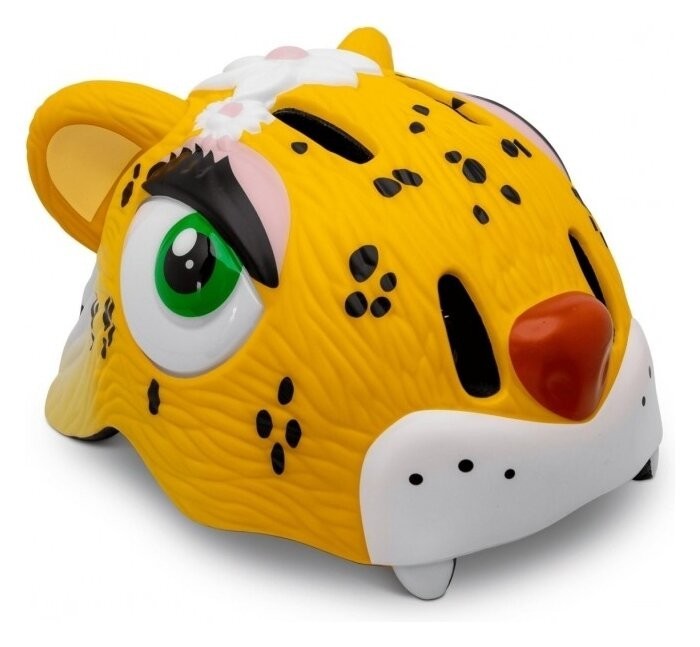 Шолом велосипедний Crazy Safety Жовтий леопард, укр, укр