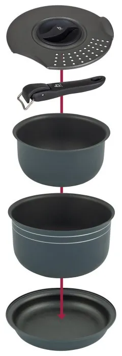 Набір посуду Bo-Camp Trekking 5 Pieces Anthracite (2300351)