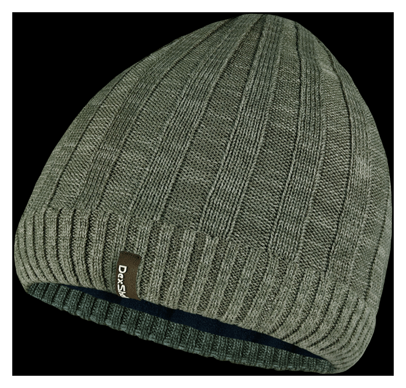 Водонепроникна шапка Dexshell Heathered Rib Knit Beanie, onesize (56-58 см), хакі, укр, укр