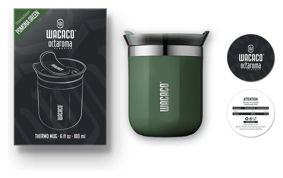 Термокухоль Wacaco Octaroma Classico 180 мл, зелений