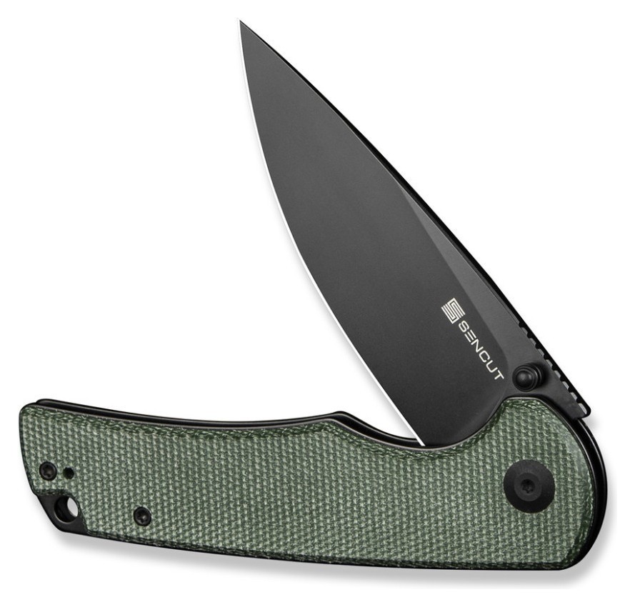 Ніж складаний туристичний Sencut Praktisk, (9.1 см) 9Cr18MoV / Micarta темно-зелений