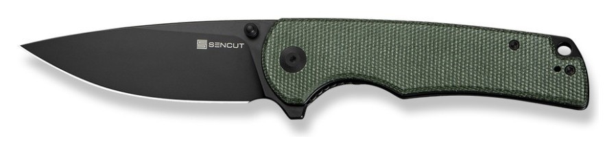 Ніж складаний туристичний Sencut Praktisk, (9.1 см) 9Cr18MoV / Micarta темно-зелений, укр, укр