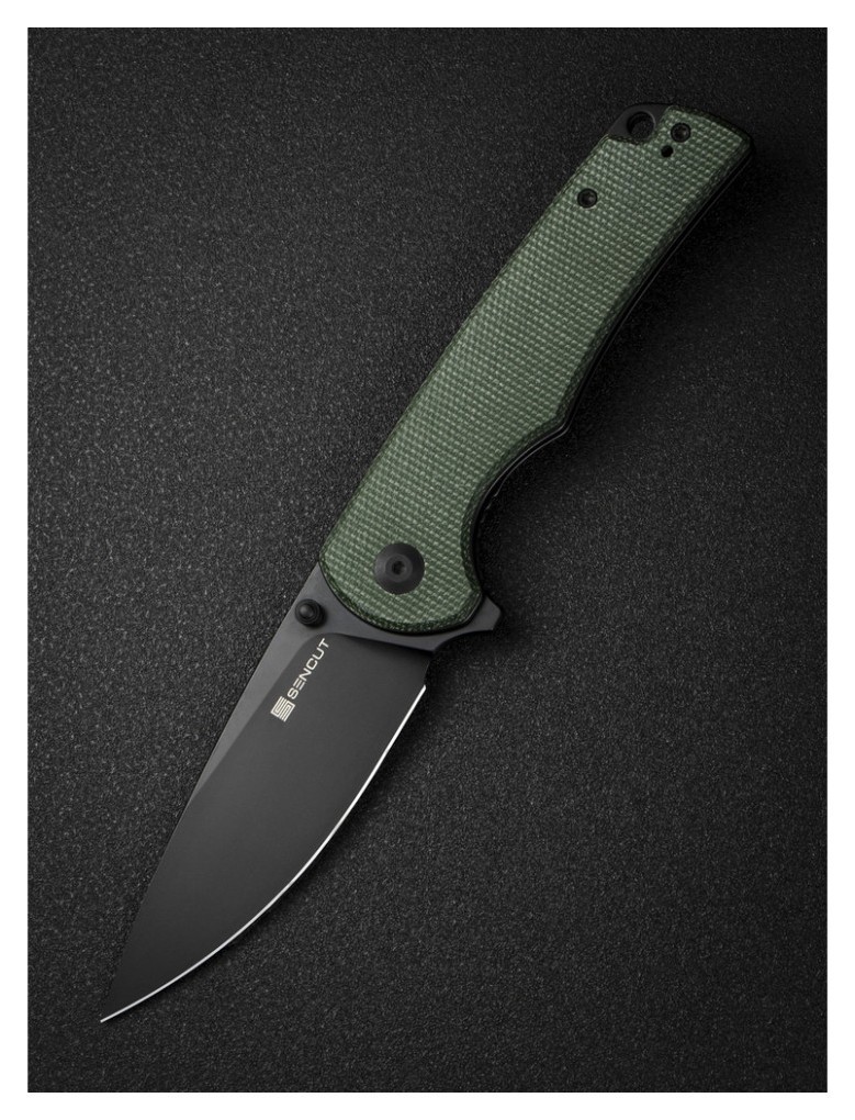 Ніж складаний туристичний Sencut Praktisk, (9.1 см) 9Cr18MoV / Micarta темно-зелений, укр, укр