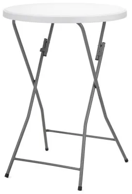 Стол садовый кейтеринговый Springos 80 см круглый, складной GF0101 White